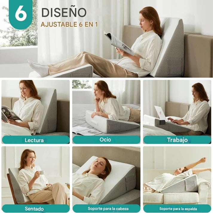 Almohada Ortopédica Multifuncional 6 en 1
