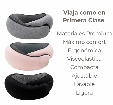 Duerme durante todo tu viaje y llega a tu destino sin dolor cervical